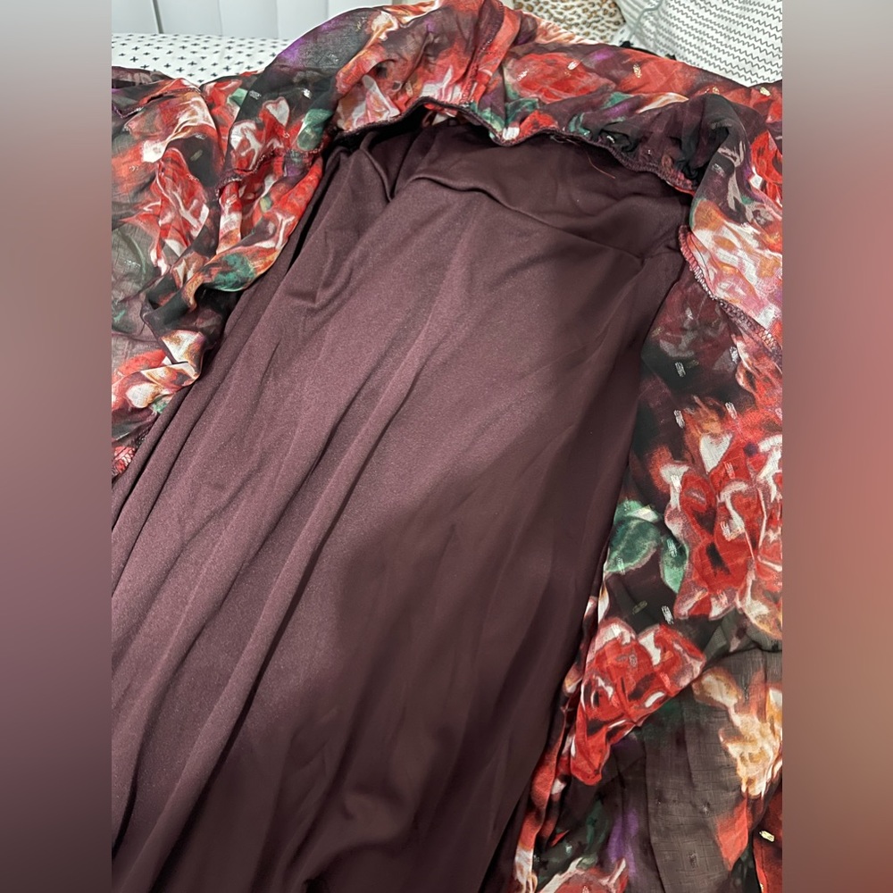 NWT Torrid Chiffon Midi Dress - Picture 8 of 8
